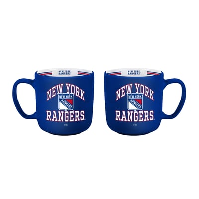 New York Rangers Logo Brands Two-Piece 15oz. Stripe Mug Set