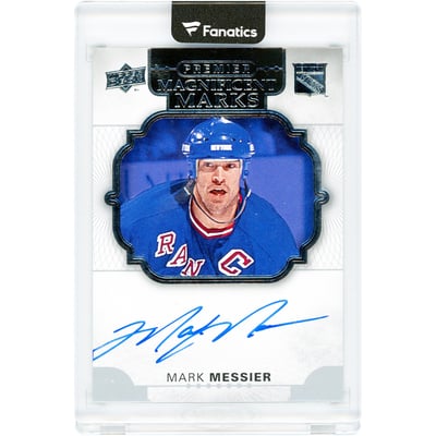 Mark Messier New York Rangers Autographed 2017-18 Upper Deck Premier Magnificent Marks #MM-MM Card 