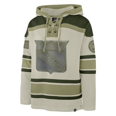 New York Rangers '47 OHT Military Appreciation Lacer Hoodie - Beige
