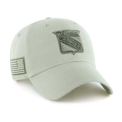 New York Rangers '47 OHT Tri-Hit Clean Up Adjustable Hat - Cream

