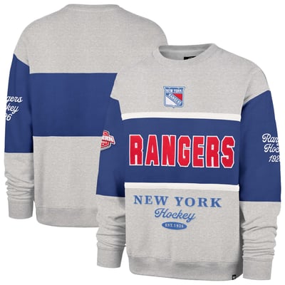  New York Rangers '47 Fall Maximilist Crew Sweatshirt - Gray