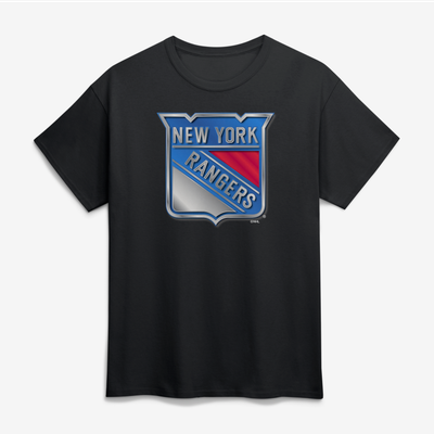 New York Rangers Big & Tall Forged Mascot T-Shirt - Black