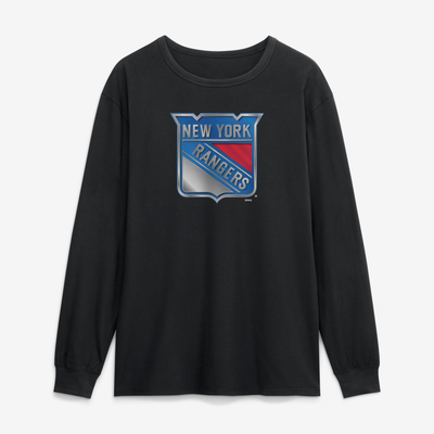 New York Rangers  Forged Mascot Long Sleeve T-Shirt - Black