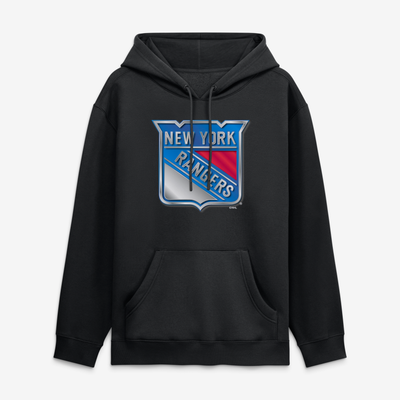 New York Rangers  Metallic Mascot Hoodie - Black