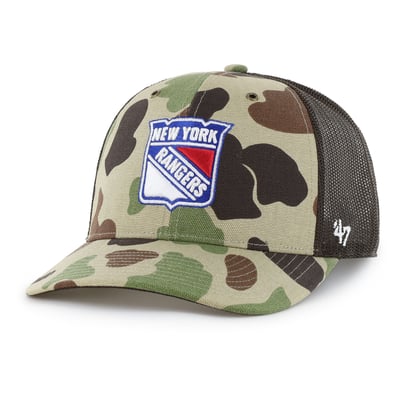 New York Rangers Carhartt x '47 Adjustable Trucker Hat - Duck Camo