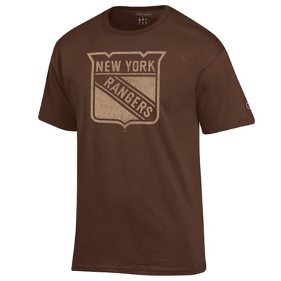  New York Rangers Champion Core Plus Jersey T-Shirt - Brown