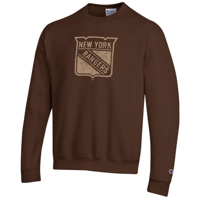 New York Rangers Champion Eco Powerblend Sweatshirt - Brown