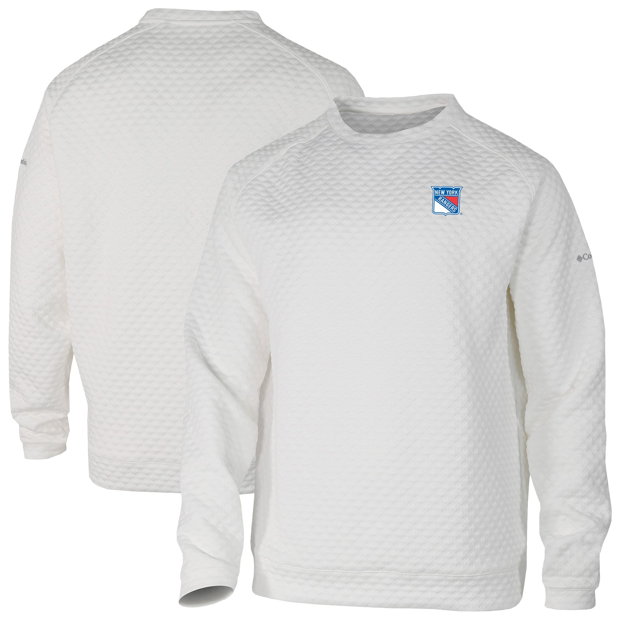 Men's New York Rangers Columbia White The Finder Sweatshirt