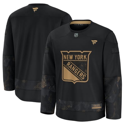  New York Rangers Fanatics Military Appreciation Practice Jersey - Black