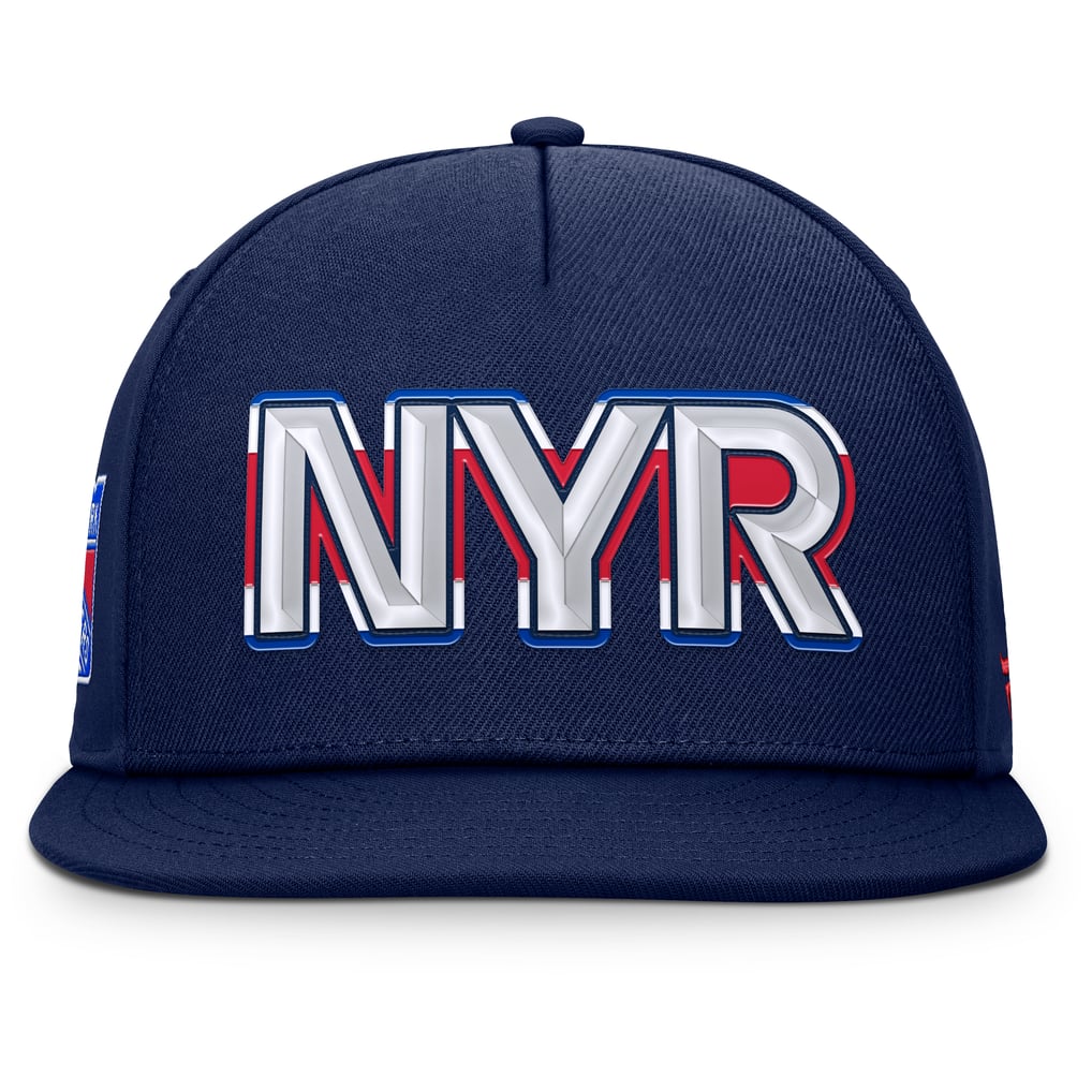 New York Rangers Fanatics Authentic Pro Rink Team Code Snapback Hat - Navy