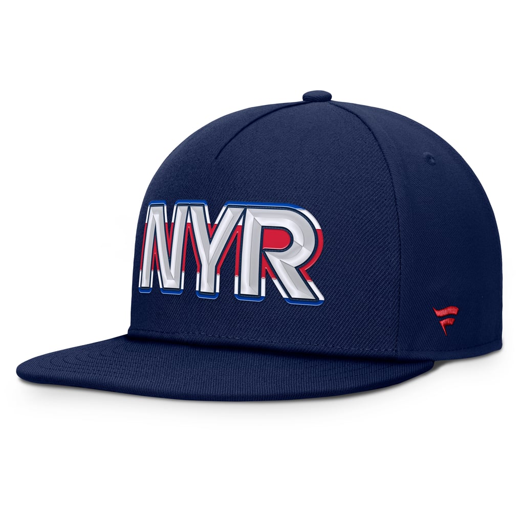 New York Rangers Fanatics Authentic Pro Rink Team Code Snapback Hat - Navy
