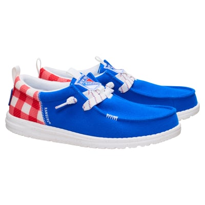 New York Rangers Hey Dude Wally Funk Casual Slip-On Shoes - Blue