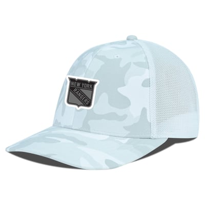 New York Rangers Levelwear Snow Camo Mesh Stretch Hat - White