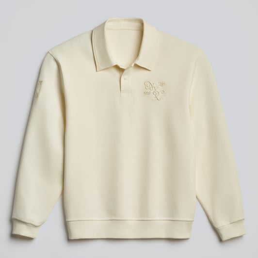 New York Rangers lululemon Smooth Double-Knit Long-Sleeve Polo - Coconut Ivory