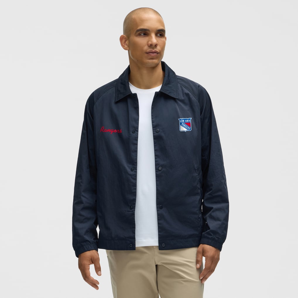 New York Rangers lululemon Coaches Full-Button Jacket - True Navy