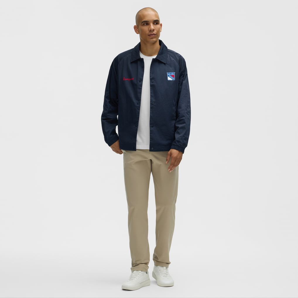 New York Rangers lululemon Coaches Full-Button Jacket - True Navy