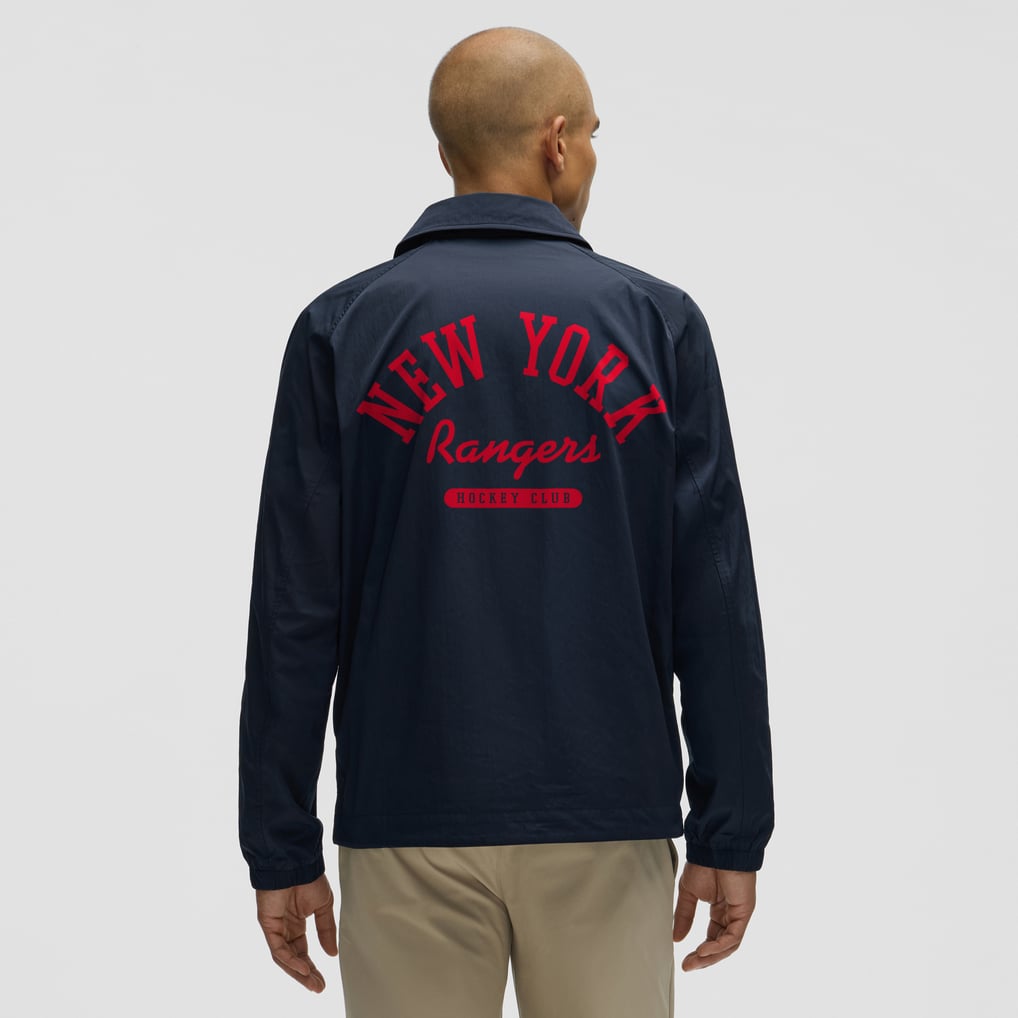 New York Rangers lululemon Coaches Full-Button Jacket - True Navy