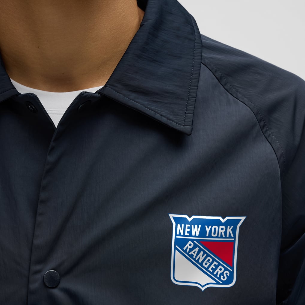 New York Rangers lululemon Coaches Full-Button Jacket - True Navy