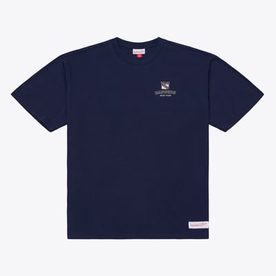 New York Rangers Mitchell & Ness Core Essentials T-Shirt - Navy
