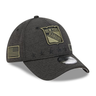 New York Rangers New Era Stealth Mode Flex 39Thirty Stretch Hat - Black