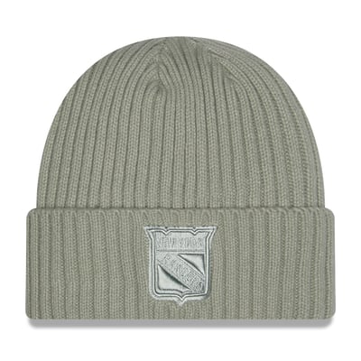 New York Rangers New Era Color Pack Cuffed Knit Hat - Sage Green