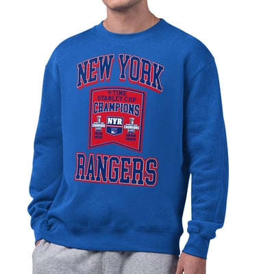 New York Rangers Starter From The Rafters Sweatshirt - Blue