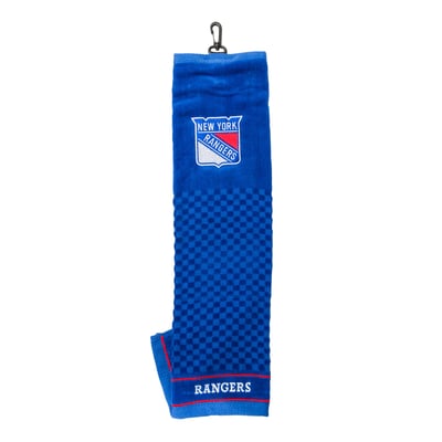 New York Rangers 16" X 22" Tri-Fold Embroidered Scrubber Golf Towel