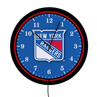 New York Rangers 18" Lighted Round LED Wall Clock