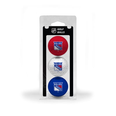 New York Rangers 3-Pack Multi-Colored Team Golf Ball Set