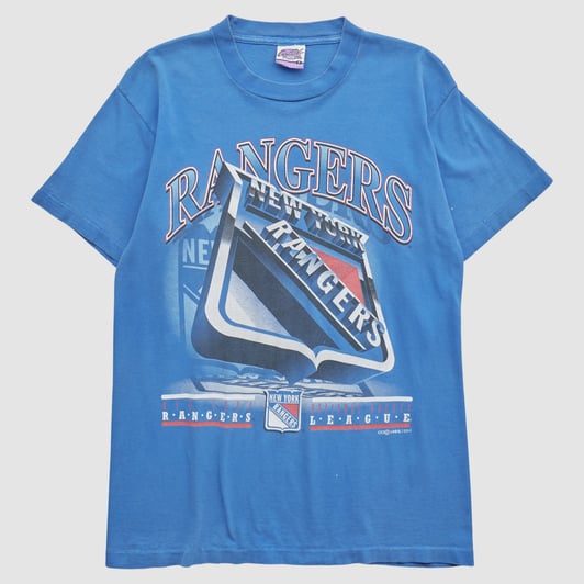 New York Rangers Capitol Sportswear 1994 T-shirt - Blue - S by Fanatics Real Vintage