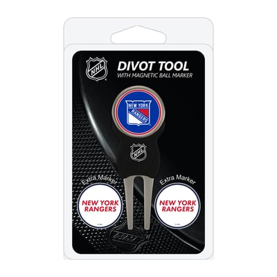 New York Rangers Golf Divot Tool Pack with 3 Magnetic Markers