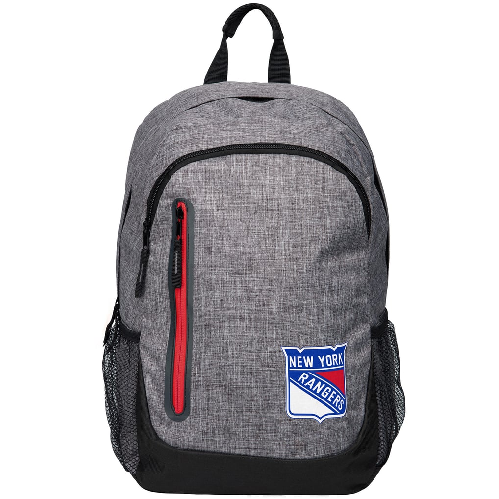 New York Rangers Heathered Gray Backpack display picture 2