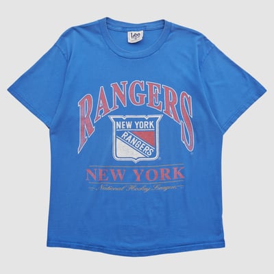 New York Rangers Lee Apparel 2000s T-shirt - Blue - M by Fanatics Real Vintage