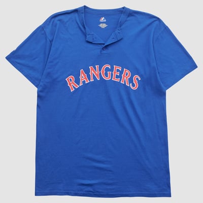 New York Rangers Majestic 2000s T-shirt - Blue - XL by Fanatics Real Vintage