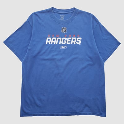 New York Rangers Reebok 2000s T-shirt - Blue - L by Fanatics Real Vintage