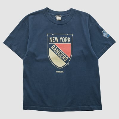 New York Rangers Reebok 2010s T-shirt - Navy - XS by Fanatics Real Vintage