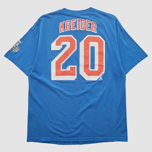 New York Rangers Reebok 2014 T-shirt - Blue - L by Fanatics Real Vintage