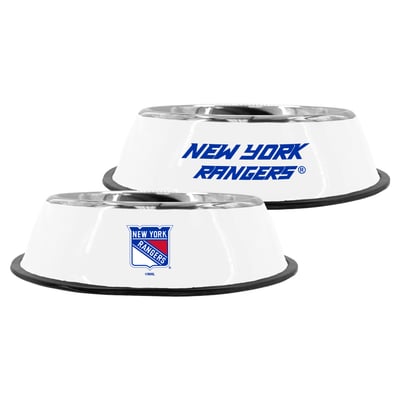 New York Rangers The Memory Company 9" Stainless Steel Pet Bowl