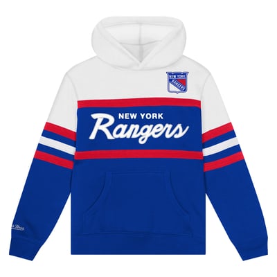 New York Rangers Mitchell & Ness Toddler Head Coach Hoodie - Blue