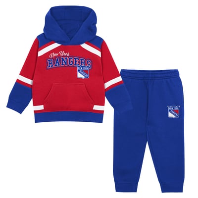 New York Rangers Outerstuff Toddler Ice Explorer Hoodie & Pants Set - Red/Blue