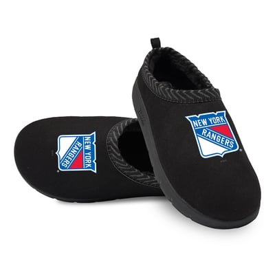 New York Rangers ISlide Unisex Primary Logo Mission Slipper - Black

