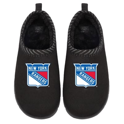 New York Rangers ISlide Unisex Primary Logo Mission Slipper - Black
