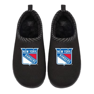 New York Rangers ISlide Unisex Primary Logo Mission Slipper - Black
