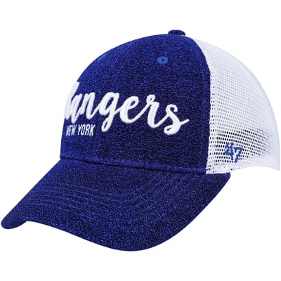 New York Rangers '47 Women's Encore MVP Trucker Snapback Hat - Blue/White