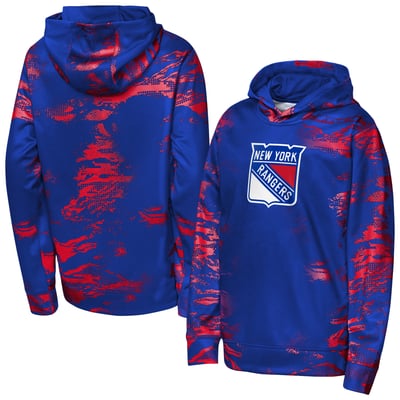  New York Rangers Outerstuff Youth Team Dynamics Hoodie - Blue