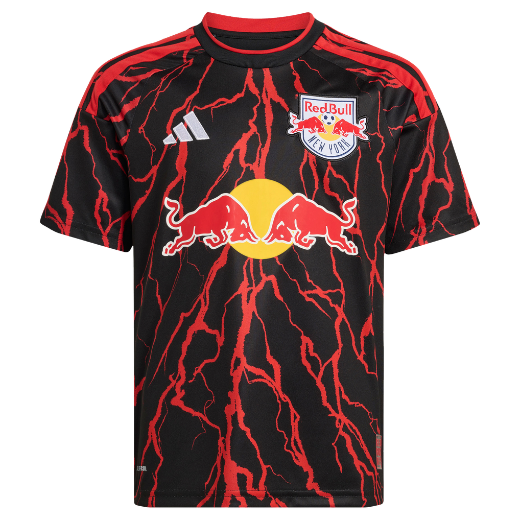Red Team Cod adidas New York Red Bulls Youth Black 2026 The Rooted Kit Replica Jersey
