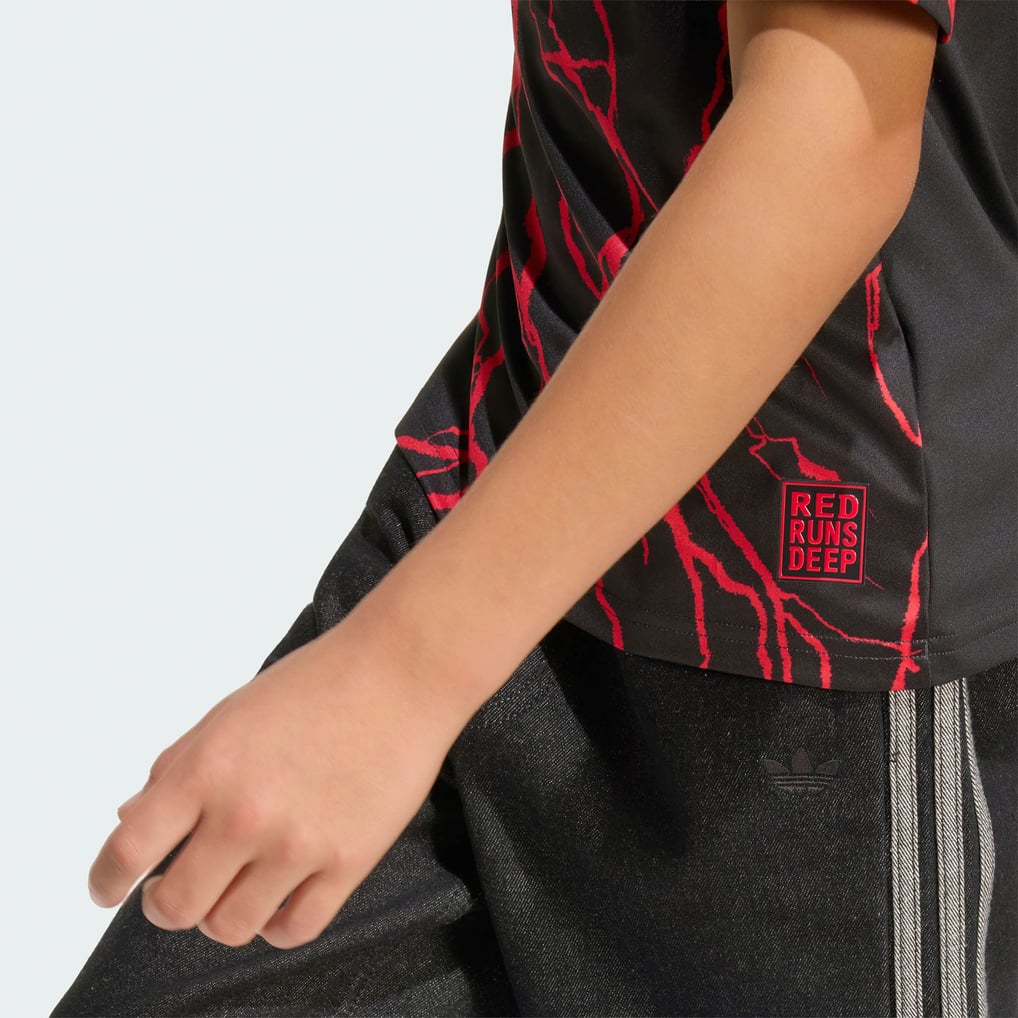 adidas New York Red Bulls Youth Black 2026 The Rooted Kit Replica Jersey