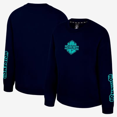 New York Sirens Stadium Essentials Women's Line Drill Sweatshirt - Navy