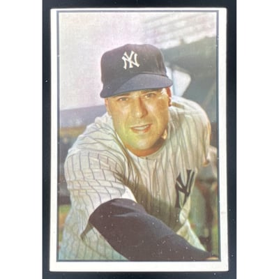 1953 Bowman Color #27 Vic Raschi