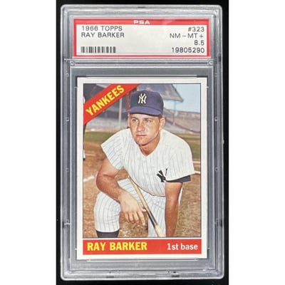 1966 Topps #323 Ray Barker PSA 8.5